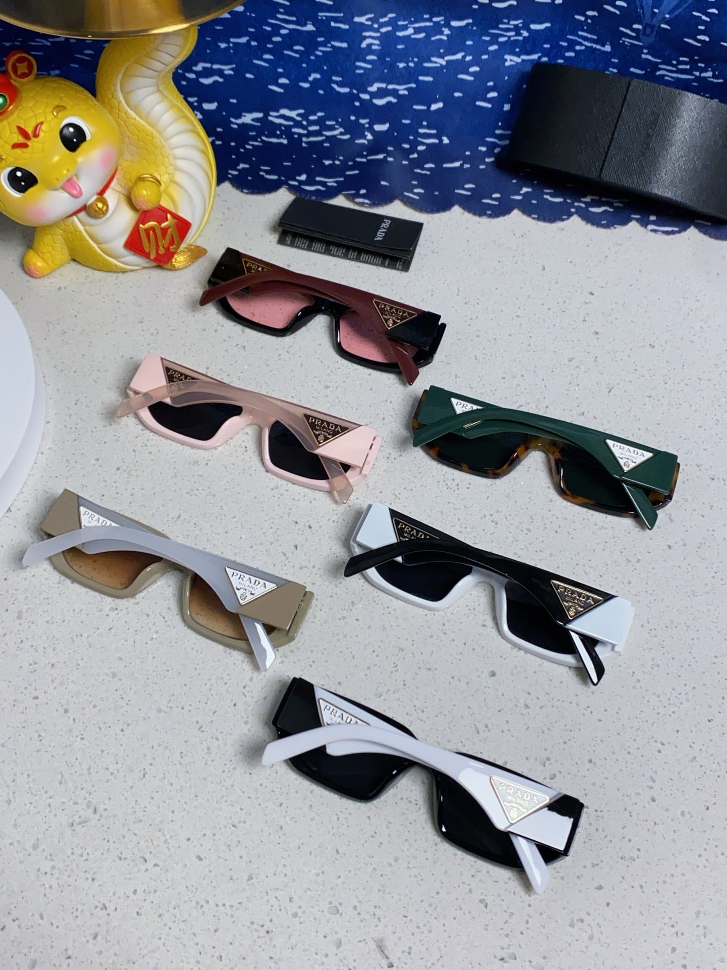 Prada Square Silver Lens Sunglasses for Men & Women - 934937 - detail image 10