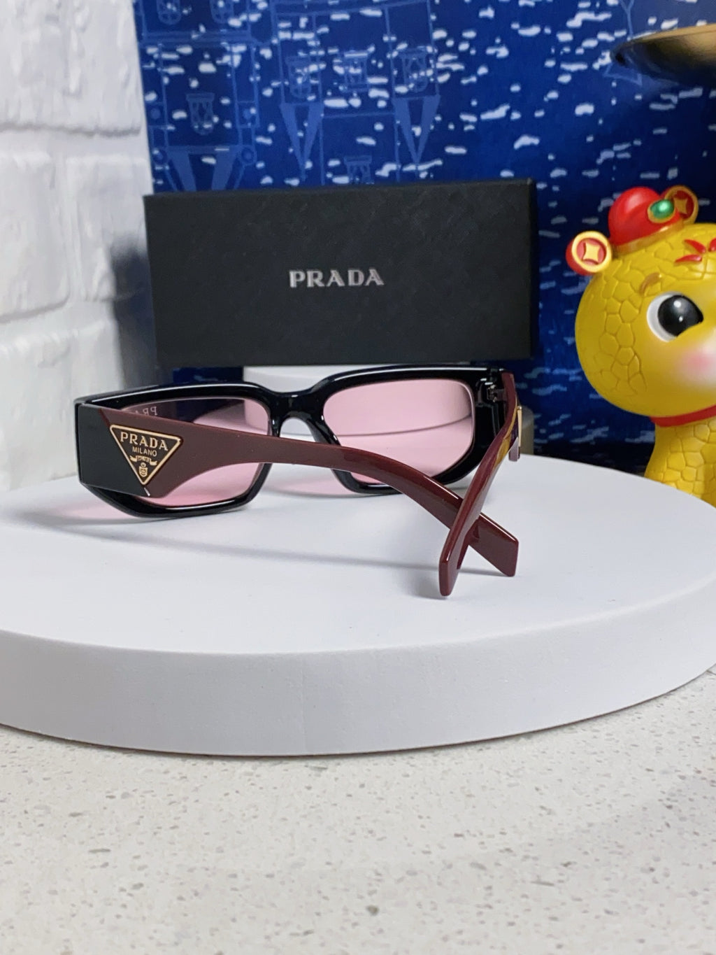 Prada Square Silver Lens Sunglasses for Men & Women - 372076 - detail image 3