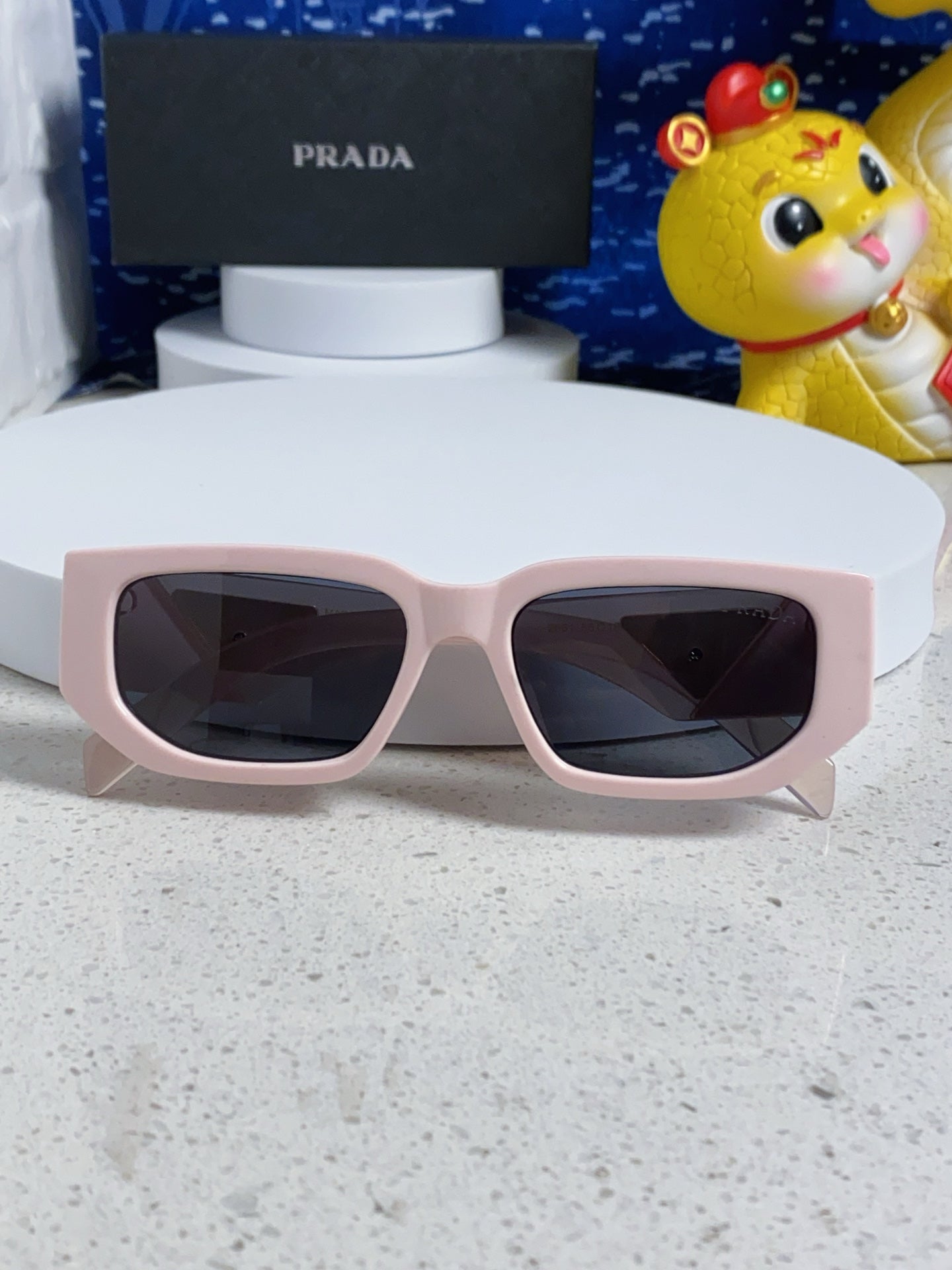 Prada Square Silver Lens Sunglasses for Men & Women - 372077 - detail image 8