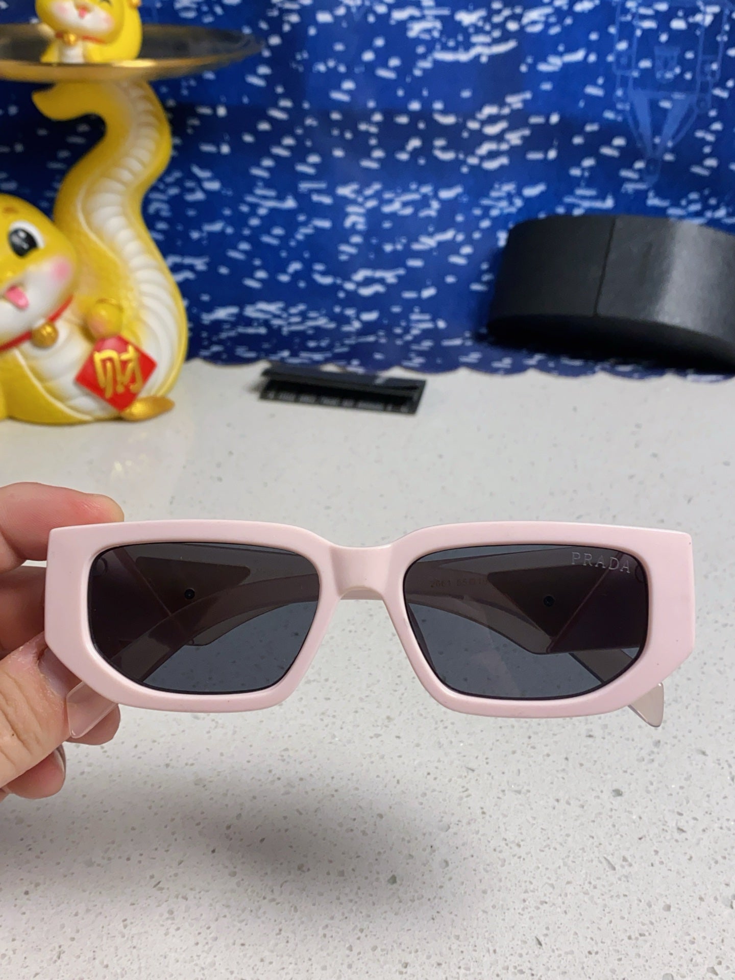 Prada Square Silver Lens Sunglasses for Men & Women - 372077 - detail image 4