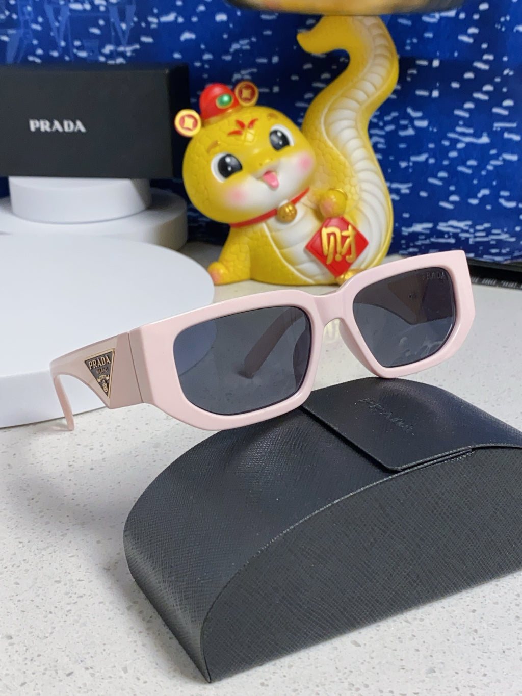 Prada Square Silver Lens Sunglasses for Men & Women - 934938 - detail image 9