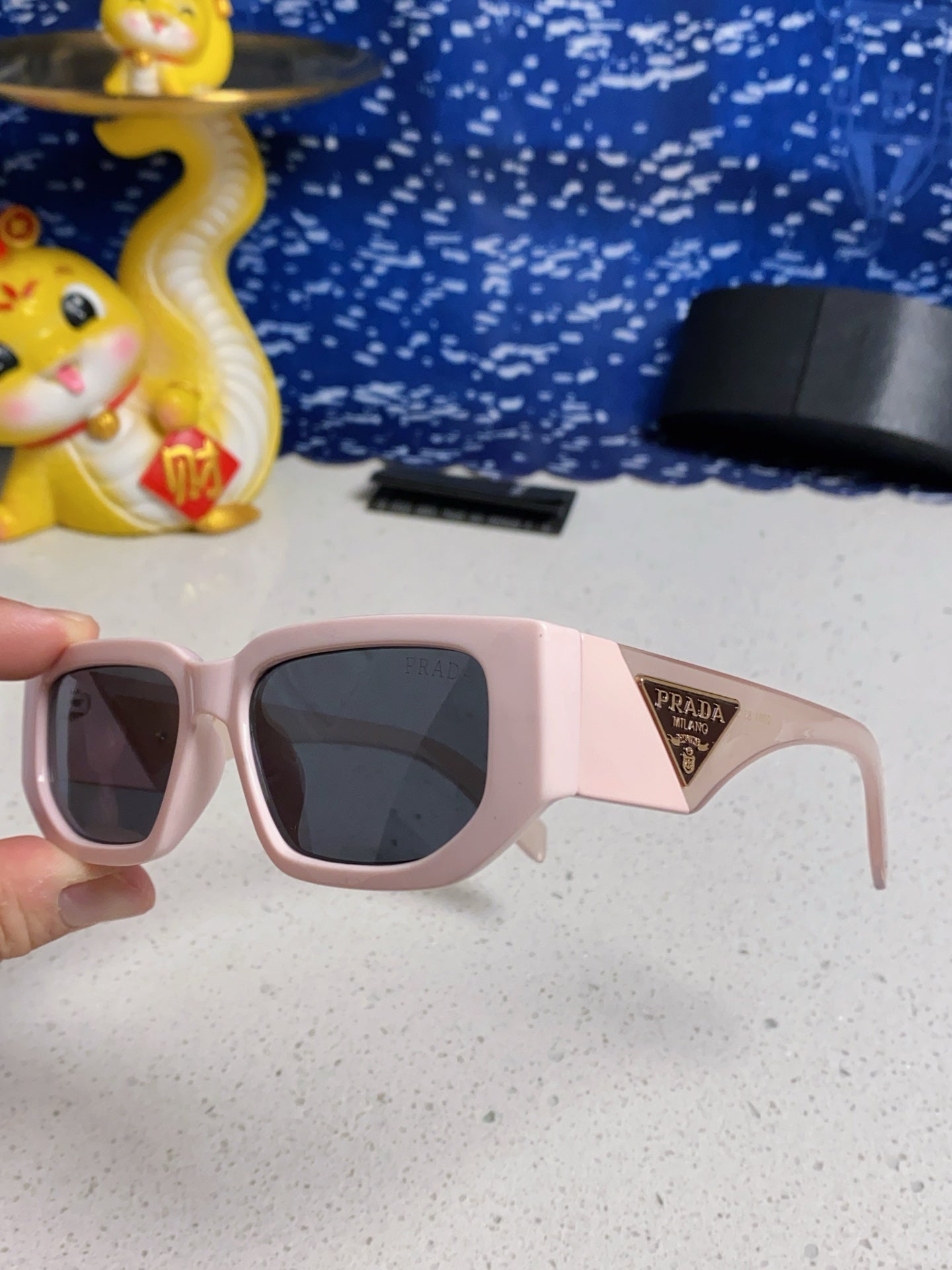 Prada Square Silver Lens Sunglasses for Men & Women - 372077 - detail image 6
