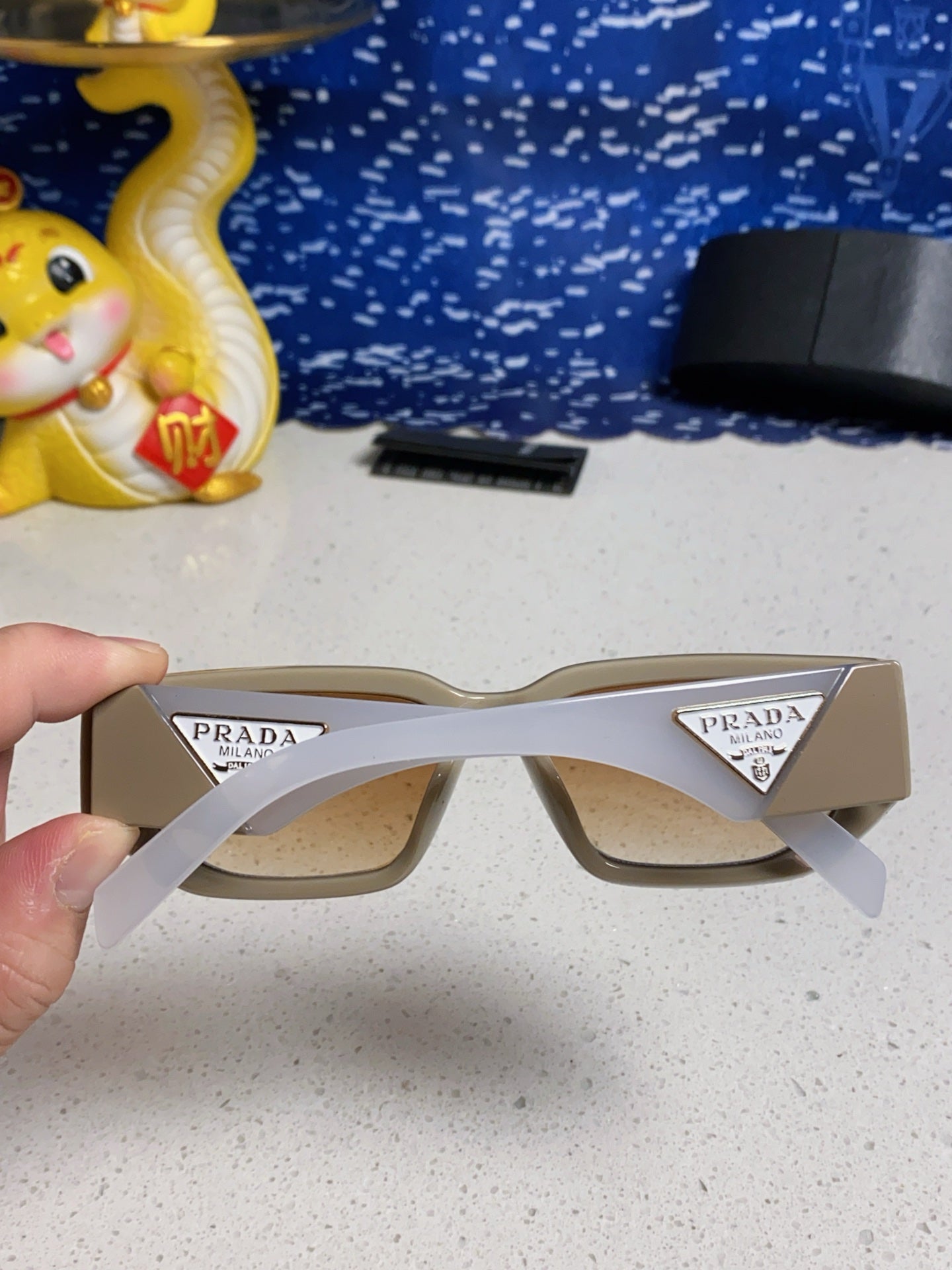 Prada Square Brown Lens Sunglasses for Men & Women - 372078 - detail image 5