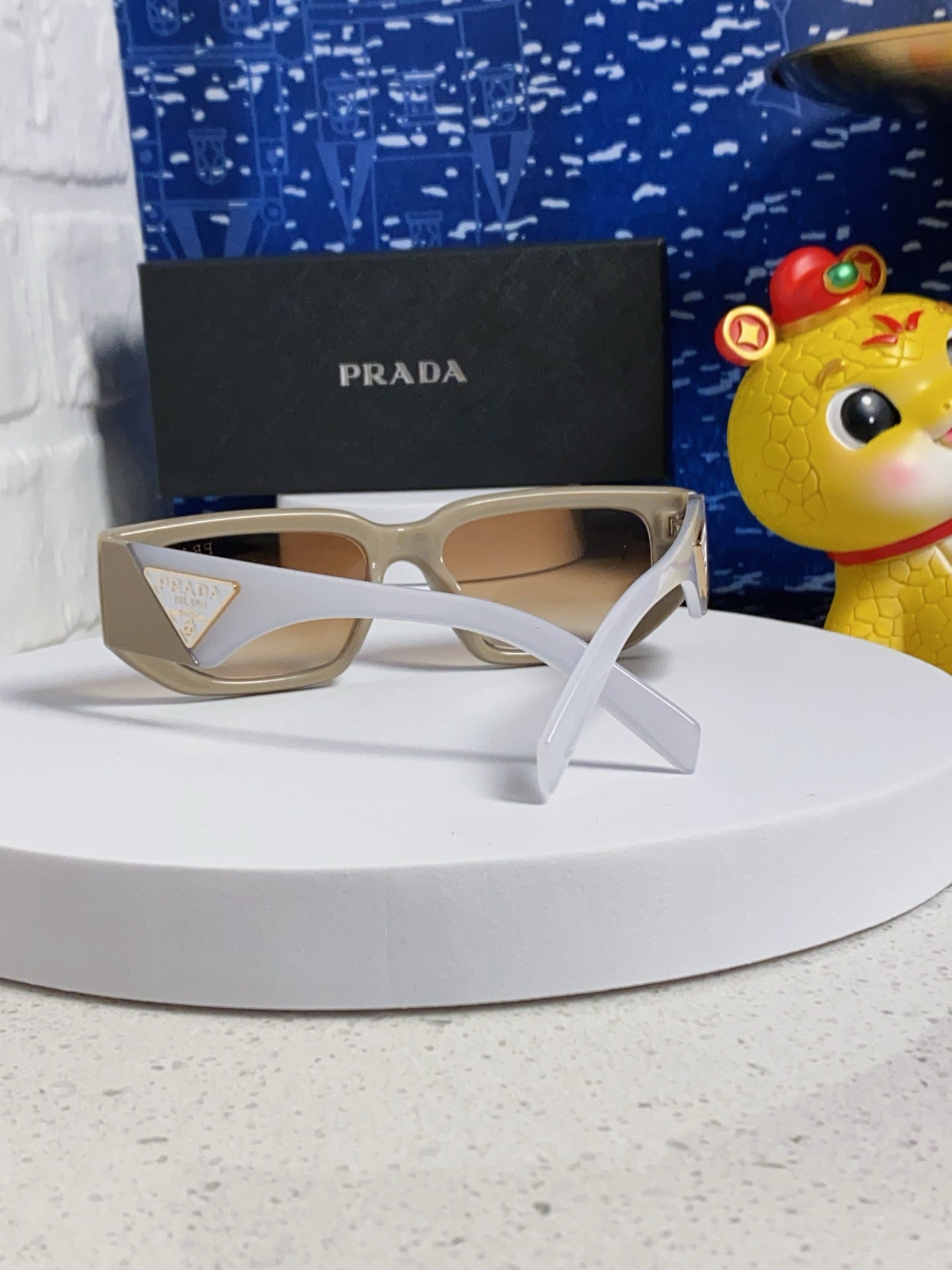 Prada Square Brown Lens Sunglasses for Men & Women - 372078 - detail image 3