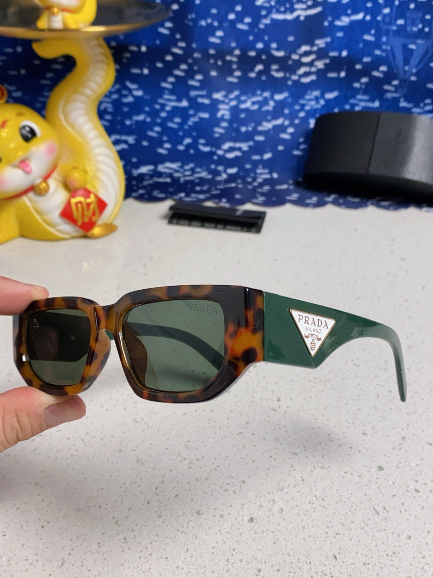 Prada Square Silver Lens Sunglasses for Men & Women - 934940 - detail image 6