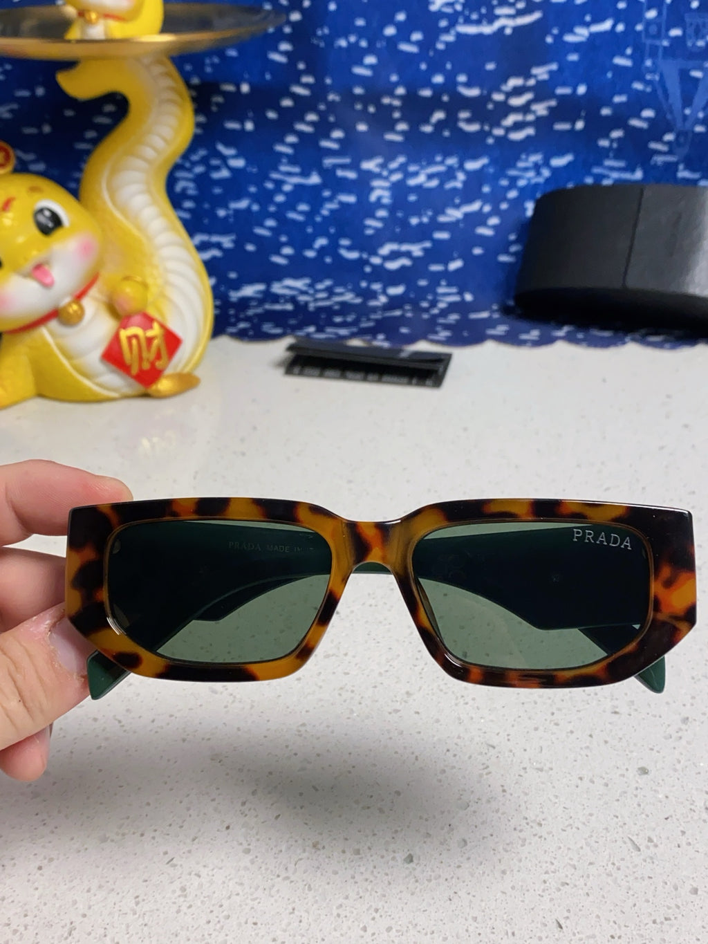 Prada Square Silver Lens Sunglasses for Men & Women - 934940 - detail image 4