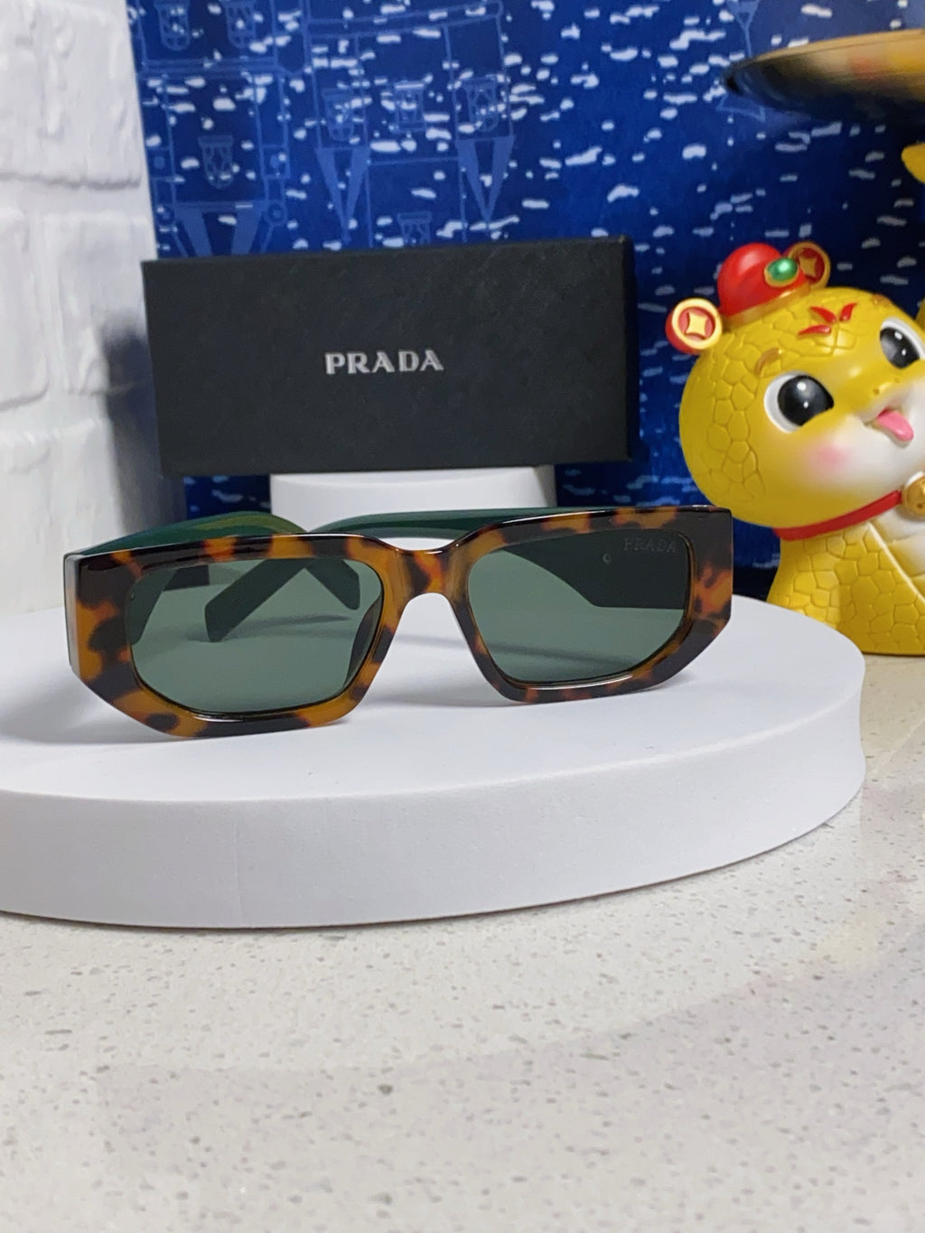 Prada Square Silver Lens Sunglasses for Men & Women - 372079 - detail image 2