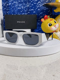 Prada Square Silver Lens Sunglasses for Men & Women - 372080