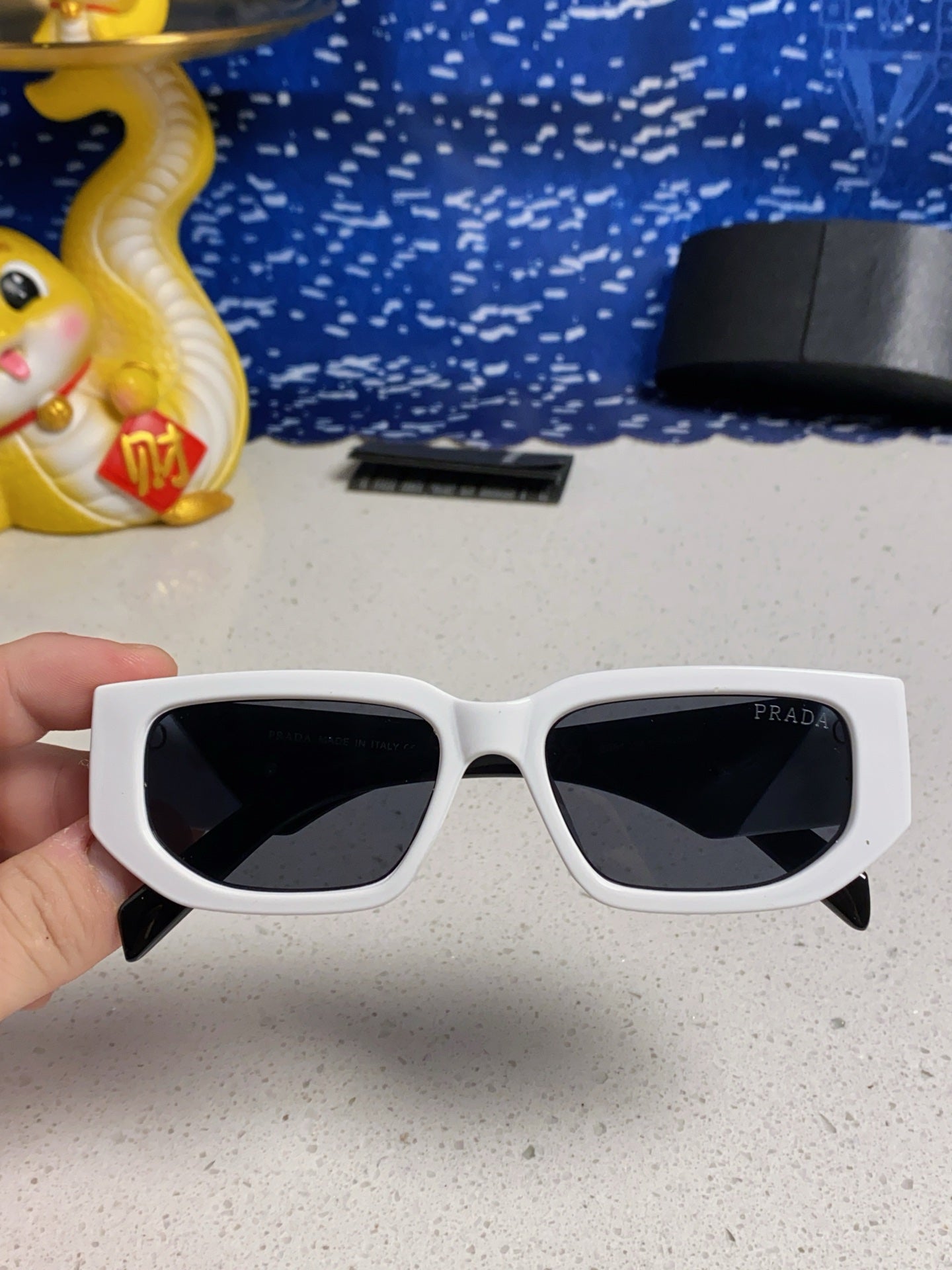 Prada Square Silver Lens Sunglasses for Men & Women - 372080 - detail image 4