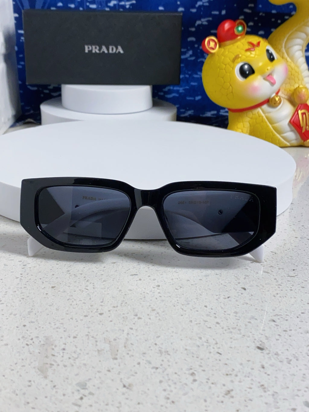 Prada Square Silver Lens Sunglasses for Men & Women - 372081 - detail image 8