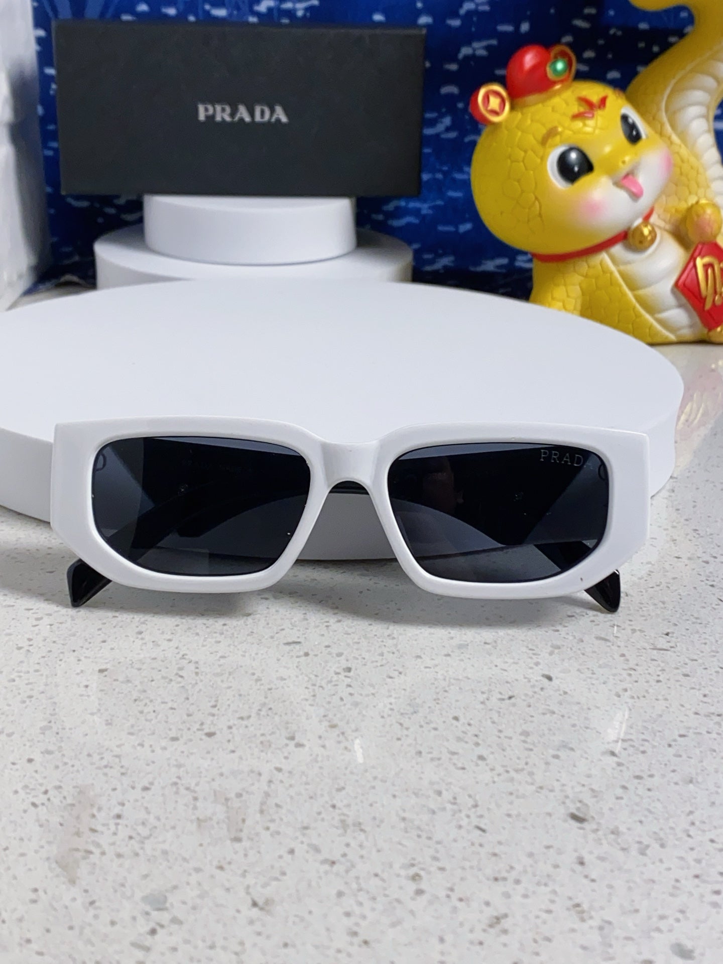 Prada Square Silver Lens Sunglasses for Men & Women - 372080 - detail image 8