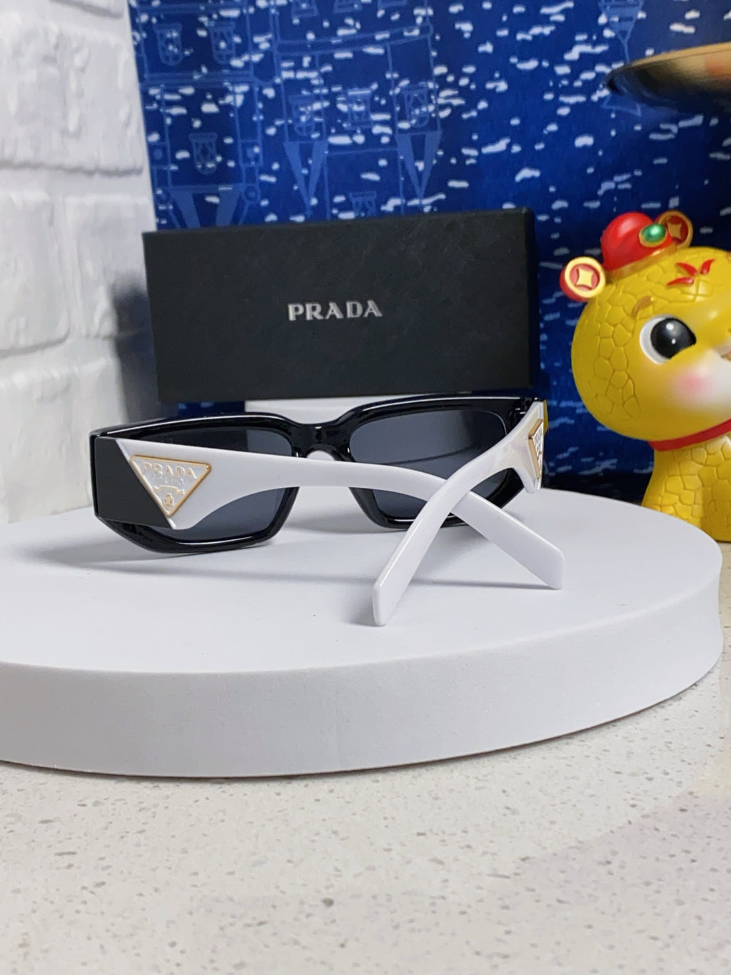 Prada Square Silver Lens Sunglasses for Men & Women - 934942 - detail image 3