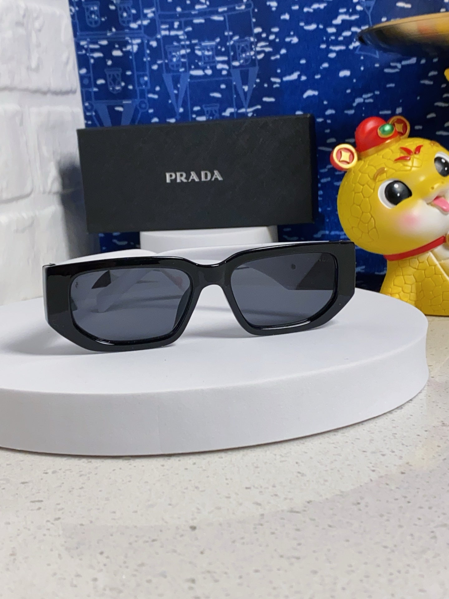 Prada Square Silver Lens Sunglasses for Men & Women - 372081 - detail image 2