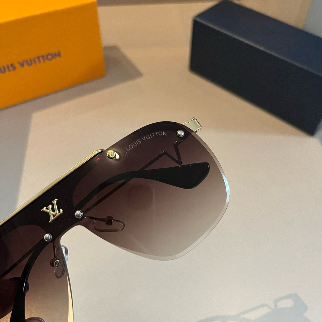 Louis Vuitton Metal Fashion Gold Lens Sunglasses for Men & Women - 381790 - detail image 6
