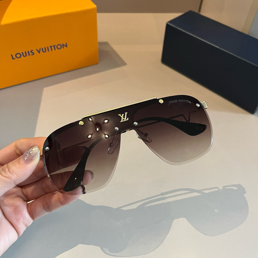 Louis Vuitton Metal Fashion Gold Lens Sunglasses for Men & Women - 381790 - detail image 4