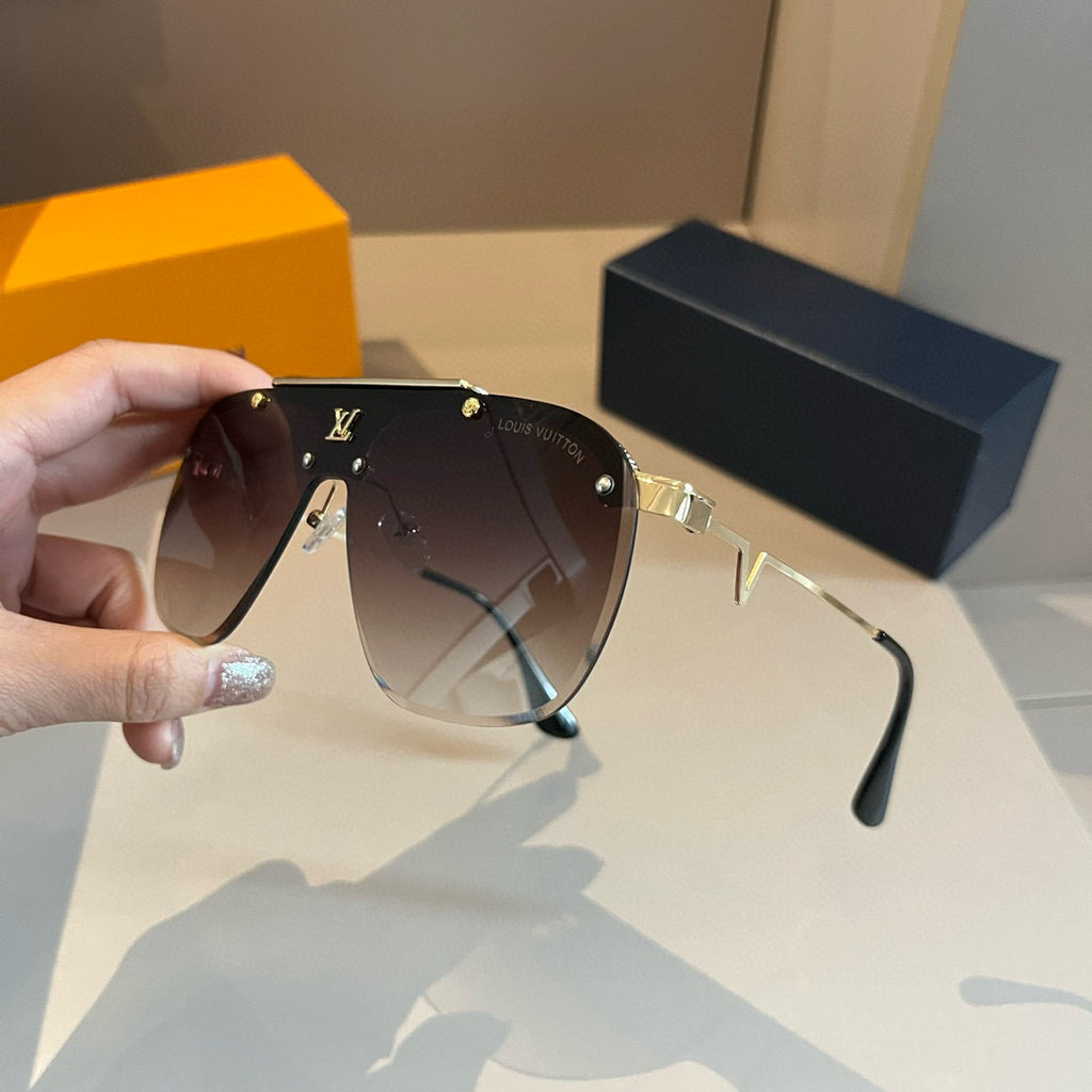 Louis Vuitton Metal Fashion Gold Lens Sunglasses for Men & Women - 381790 - detail image 3