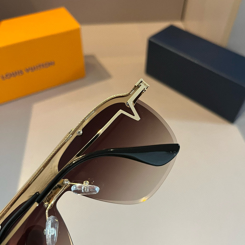 Louis Vuitton Metal Fashion Gold Lens Sunglasses for Men & Women - 381790 - detail image 8