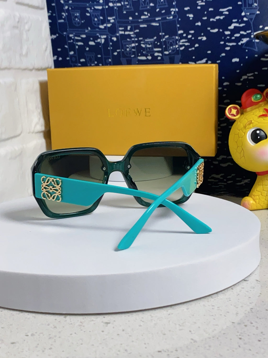 Loewe Square Silver Lens Sunglasses for Women - detail image 3