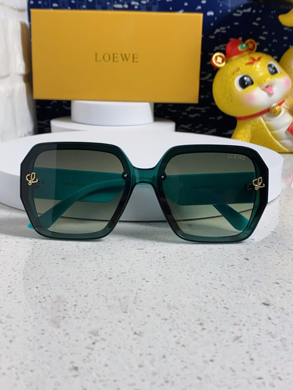 Loewe Square Silver Lens Sunglasses for Women - detail image 8