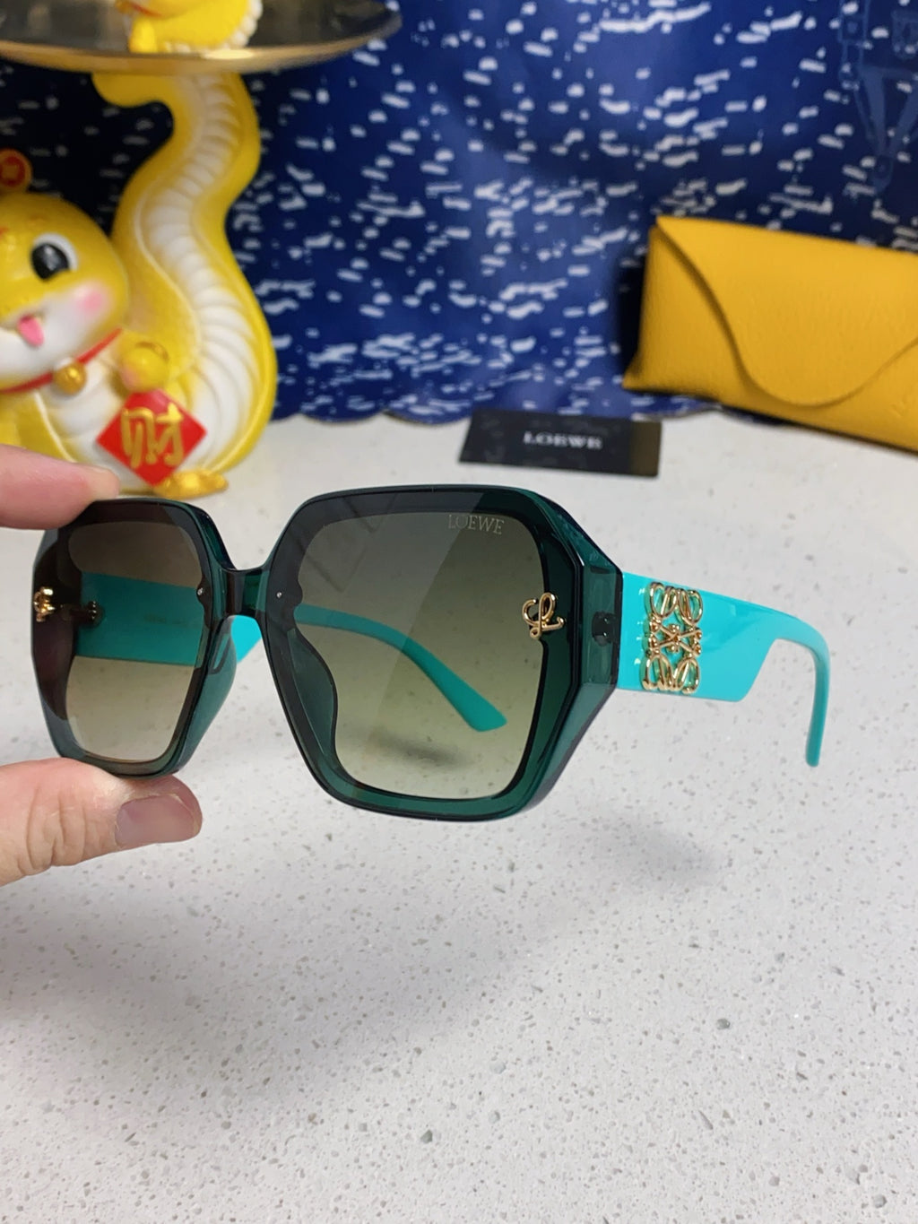 Loewe Square Silver Lens Sunglasses for Women - detail image 6