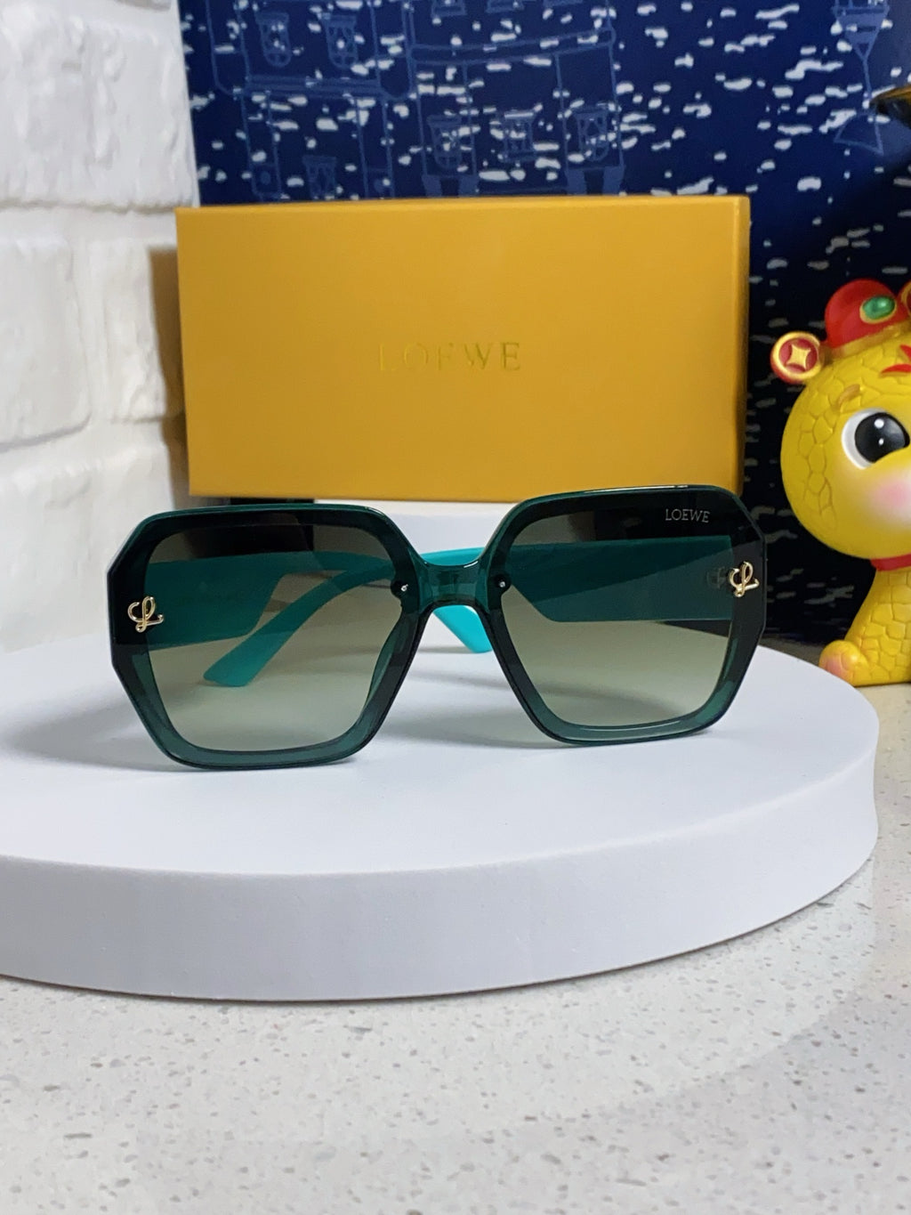 Loewe Square Silver Lens Sunglasses for Women - detail image 2