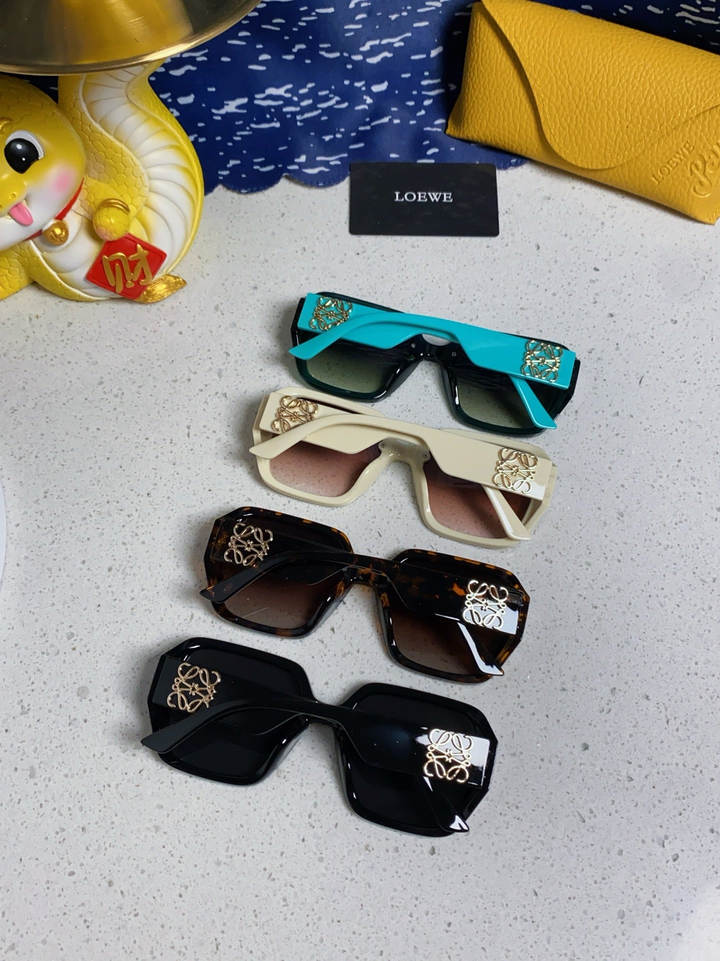 Loewe Square Silver Lens Sunglasses for Women - detail image 10