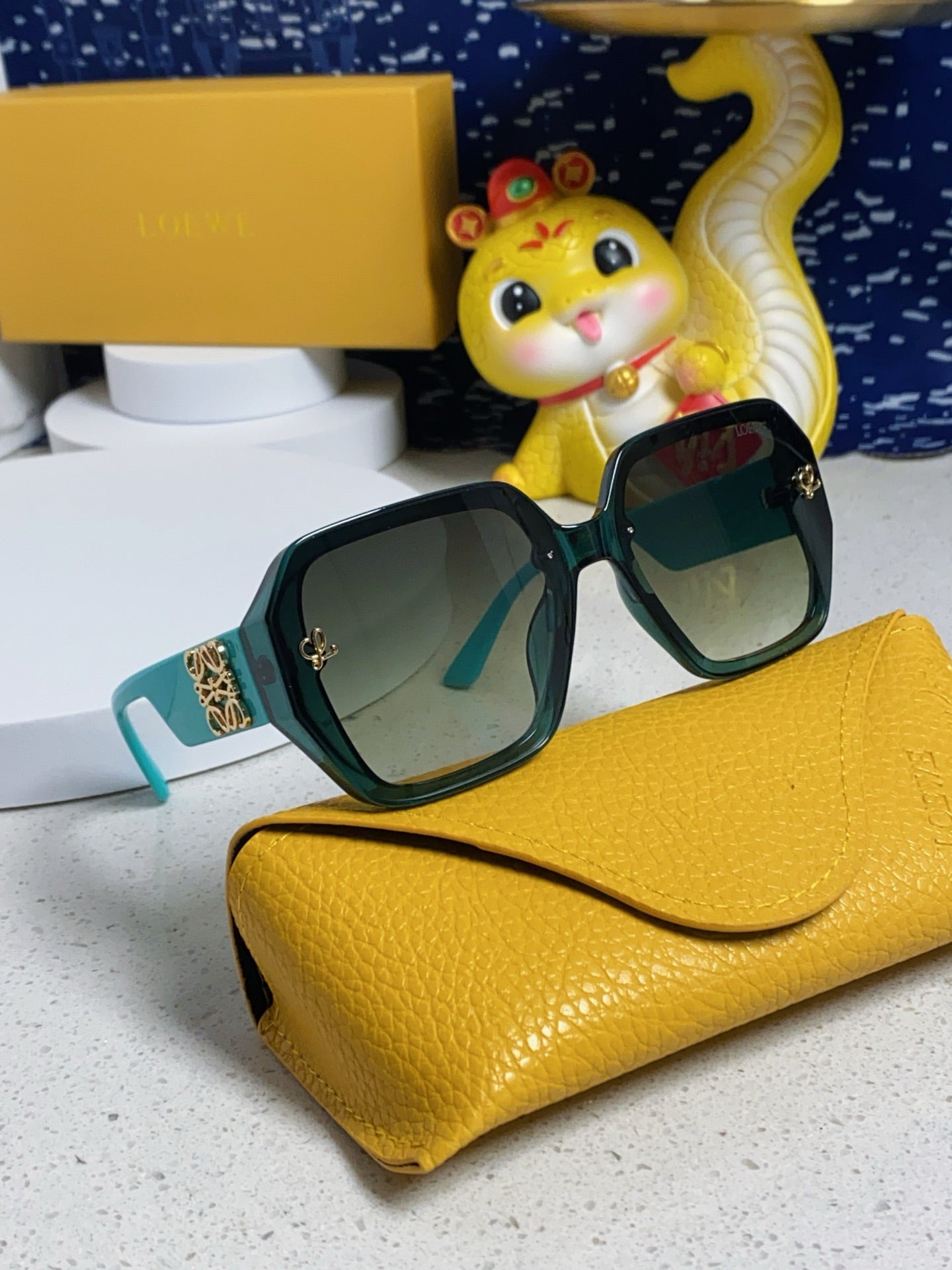 Loewe Square Silver Lens Sunglasses for Women - detail image 9