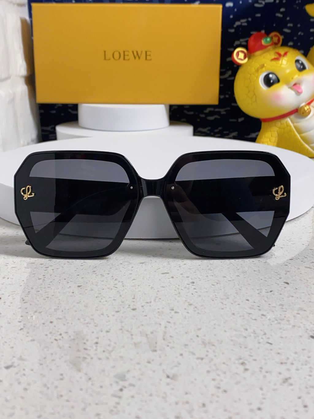 Loewe Square Gray Lens Sunglasses for Women - detail image 8