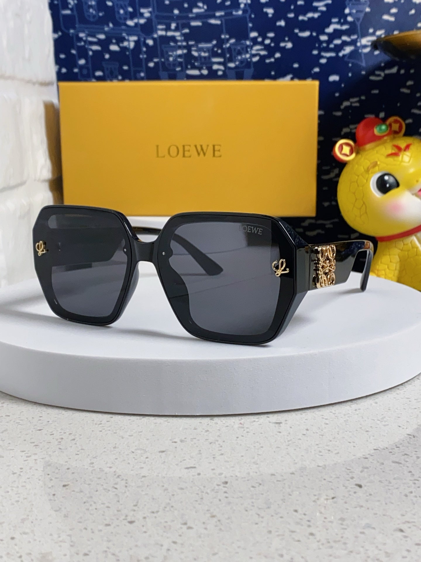 Loewe Square Gray Lens Sunglasses for Women