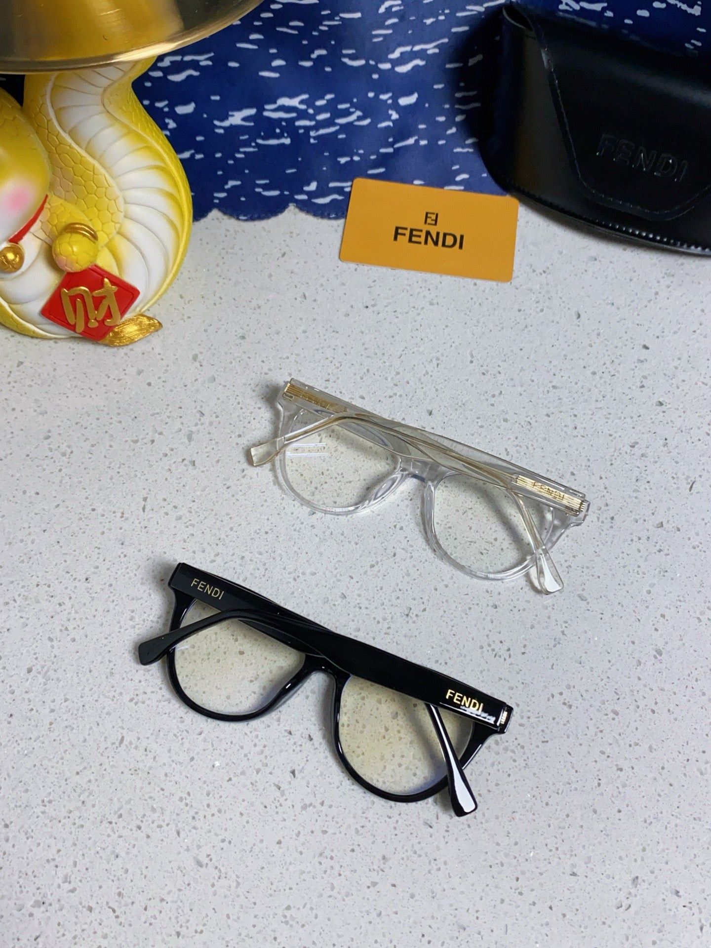 Fendi Blue-Light Square Silver Lens Sunglasses for Men & Women - 372472 - detail image 10