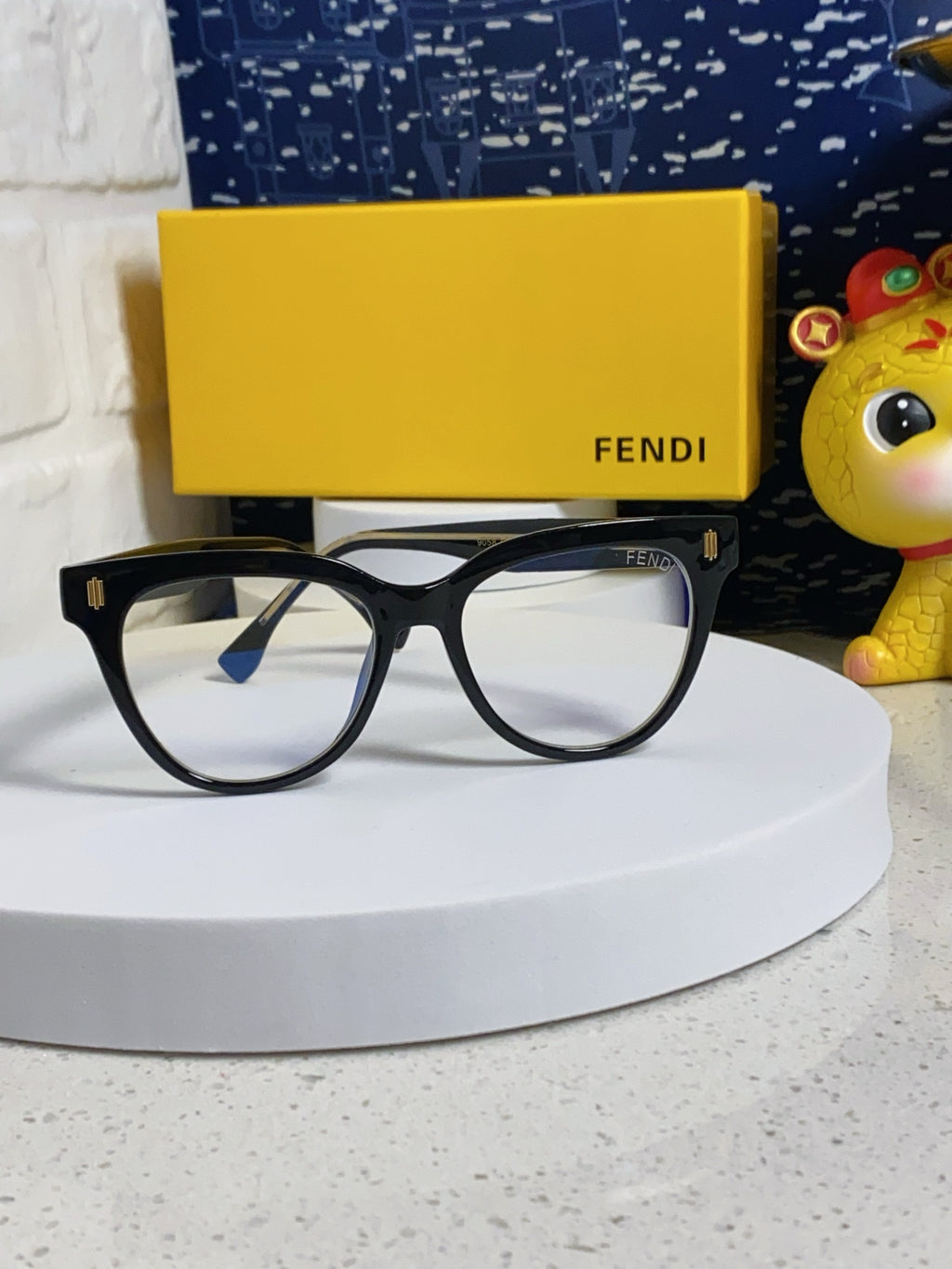 Fendi Blue-Light Square Silver Lens Sunglasses for Men & Women - detail image 2