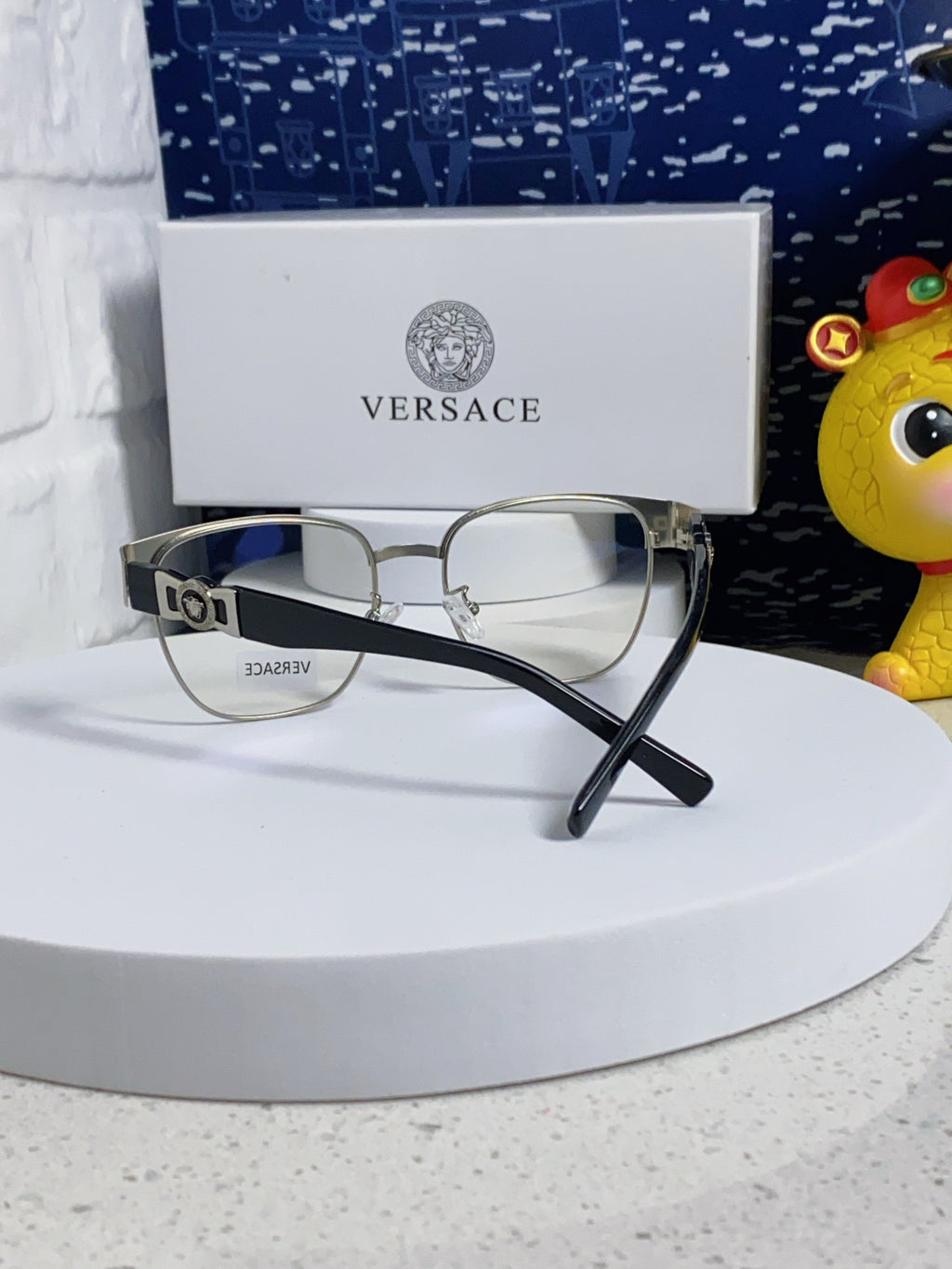 Versace Metal Fashion Silver Lens Sunglasses for Men & Women - 372533 - detail image 3