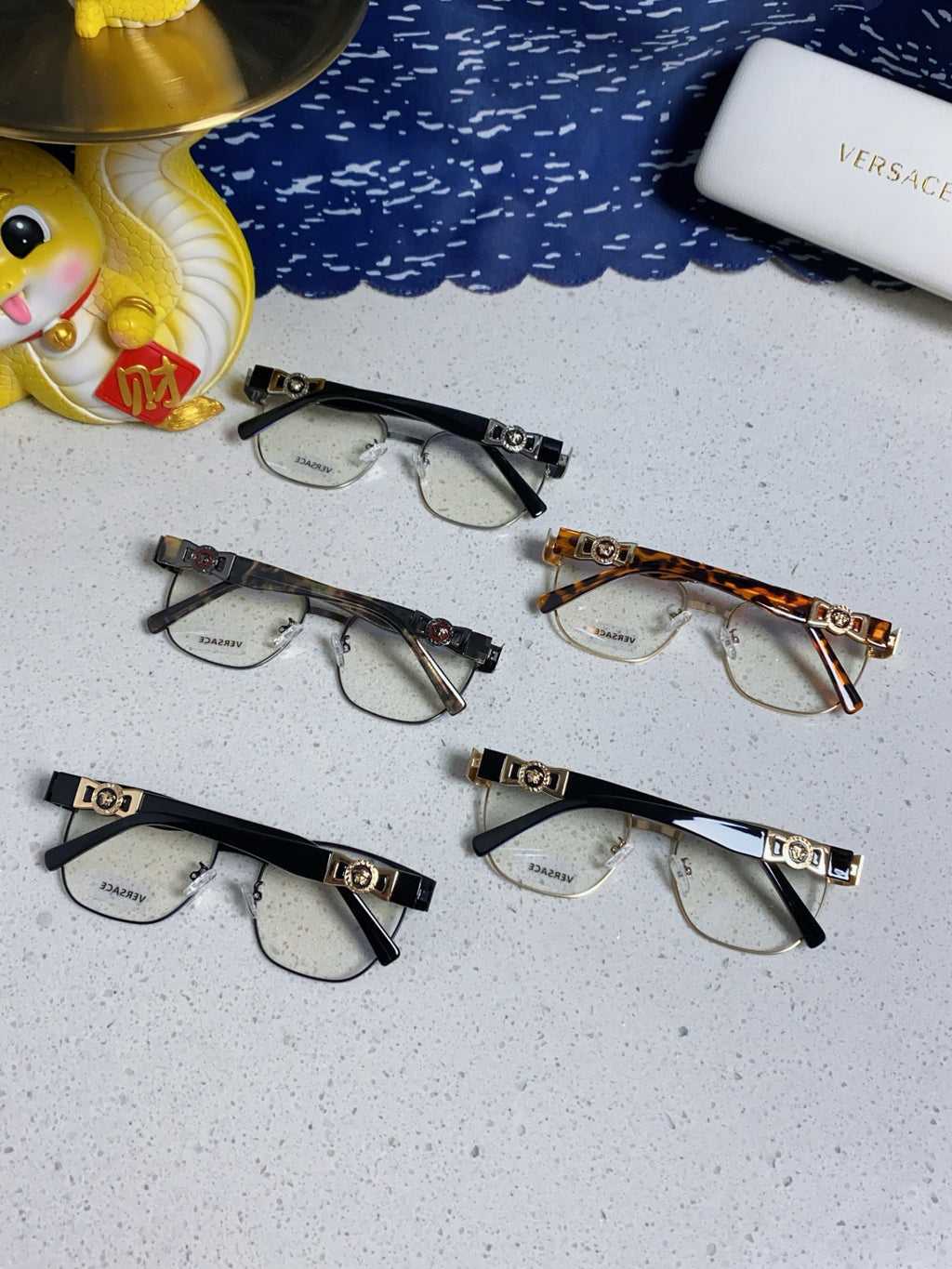 Versace Metal Fashion Silver Lens Sunglasses for Men & Women - detail image 10