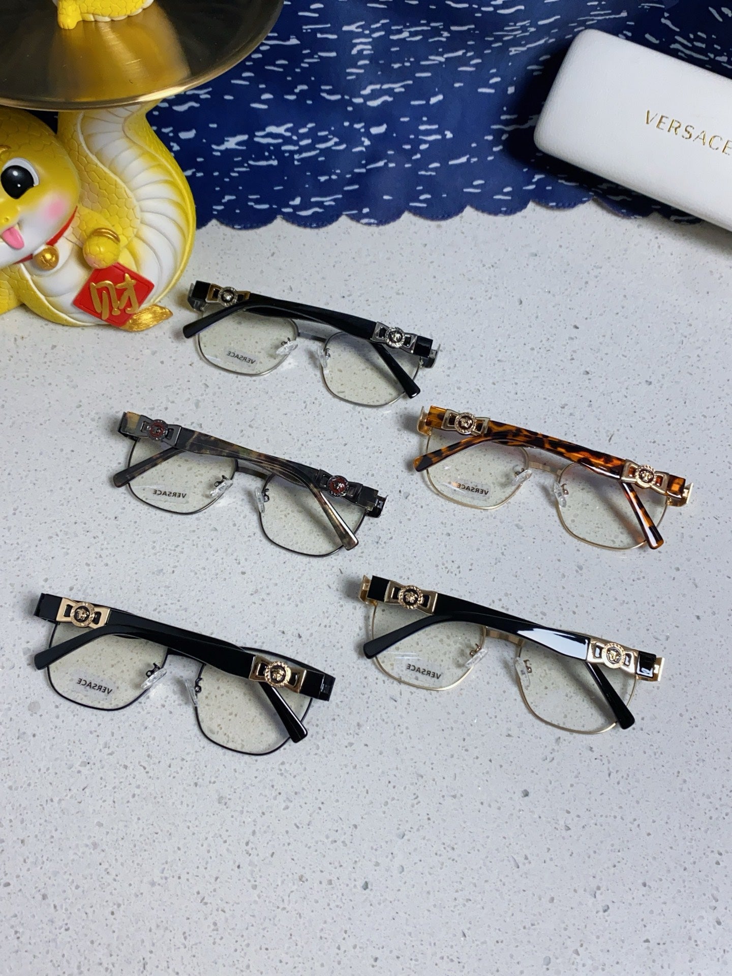 Versace Metal Fashion Silver Lens Sunglasses for Men & Women - detail image 10