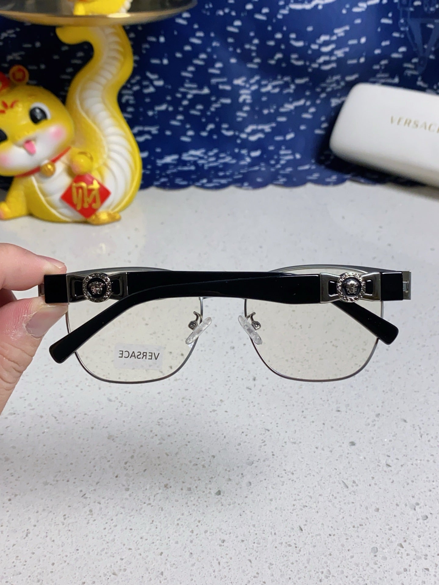 Versace Metal Fashion Silver Lens Sunglasses for Men & Women - 372533 - detail image 5