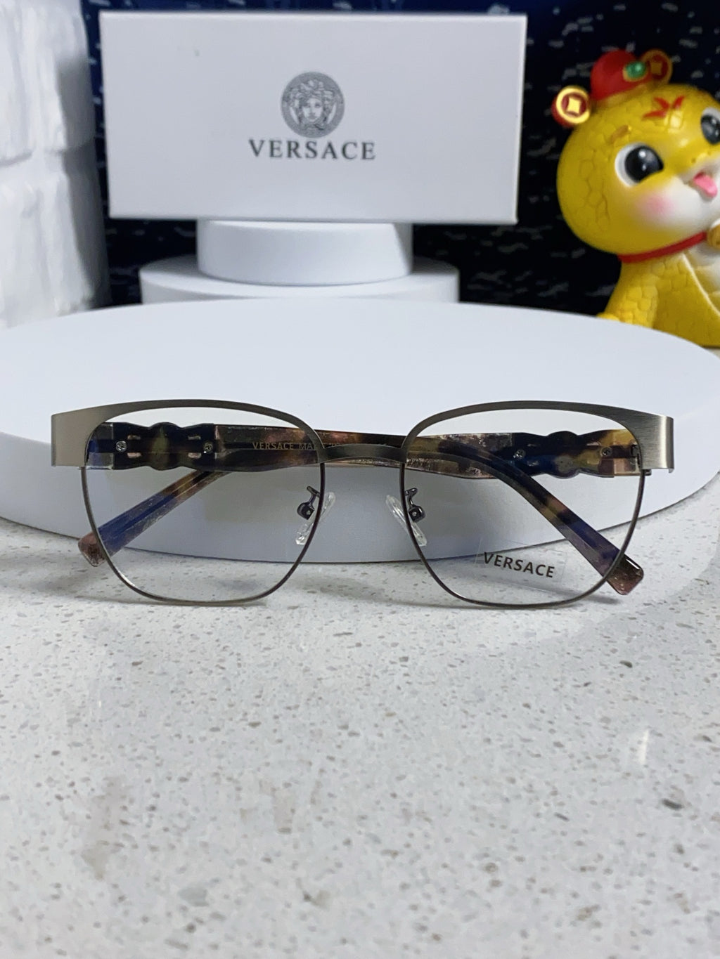 Versace Metal Fashion Silver Lens Sunglasses for Men & Women - 372534 - detail image 8