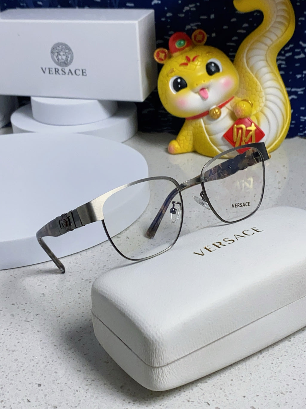 Versace Metal Fashion Silver Lens Sunglasses for Men & Women - 372534 - detail image 9