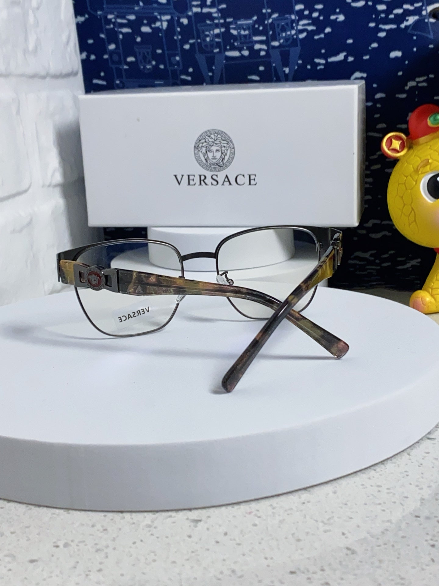 Versace Metal Fashion Silver Lens Sunglasses for Men & Women - 372534 - detail image 3