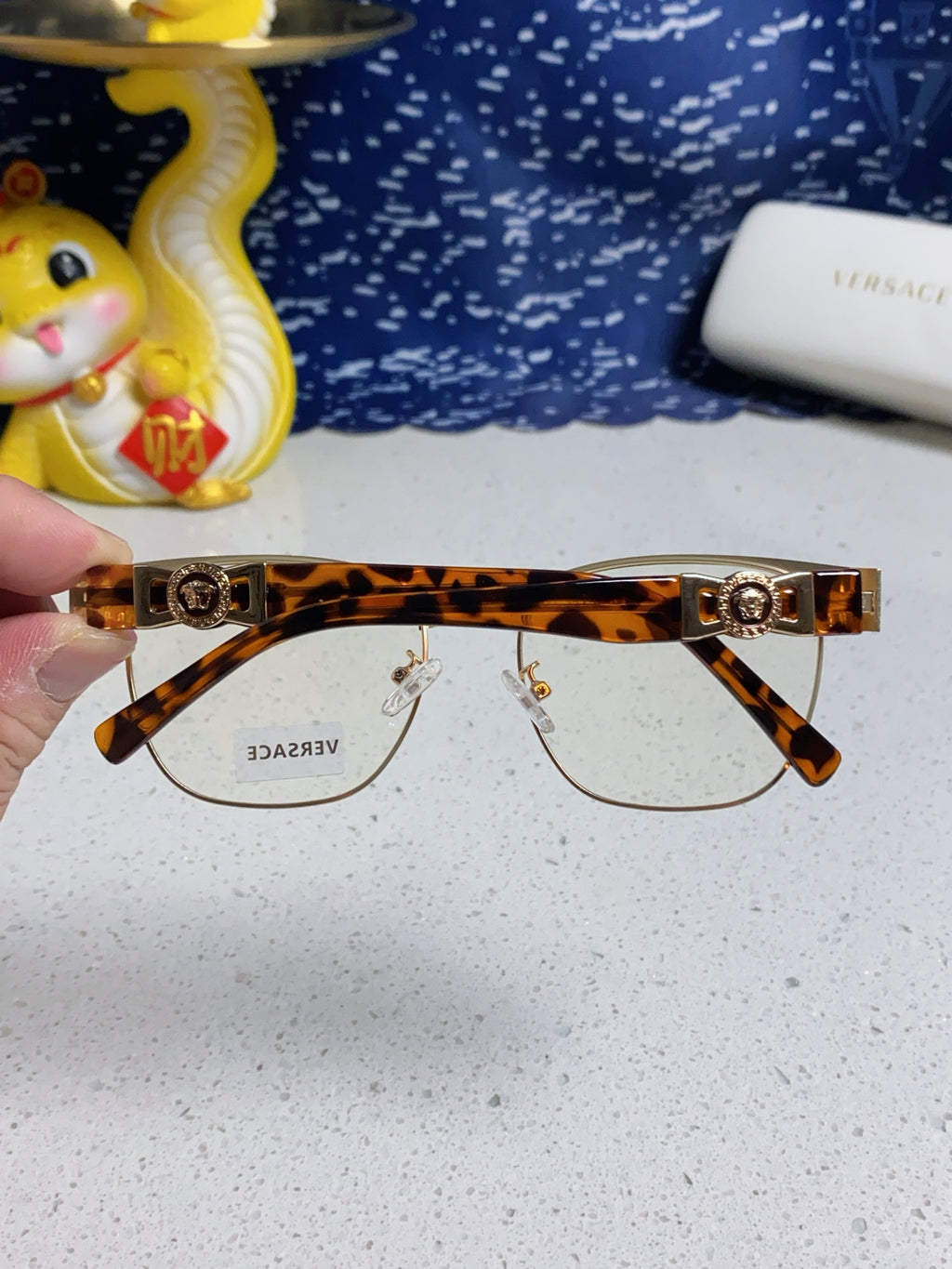 Versace Metal Fashion Silver Lens Sunglasses for Men & Women - 372535 - detail image 5