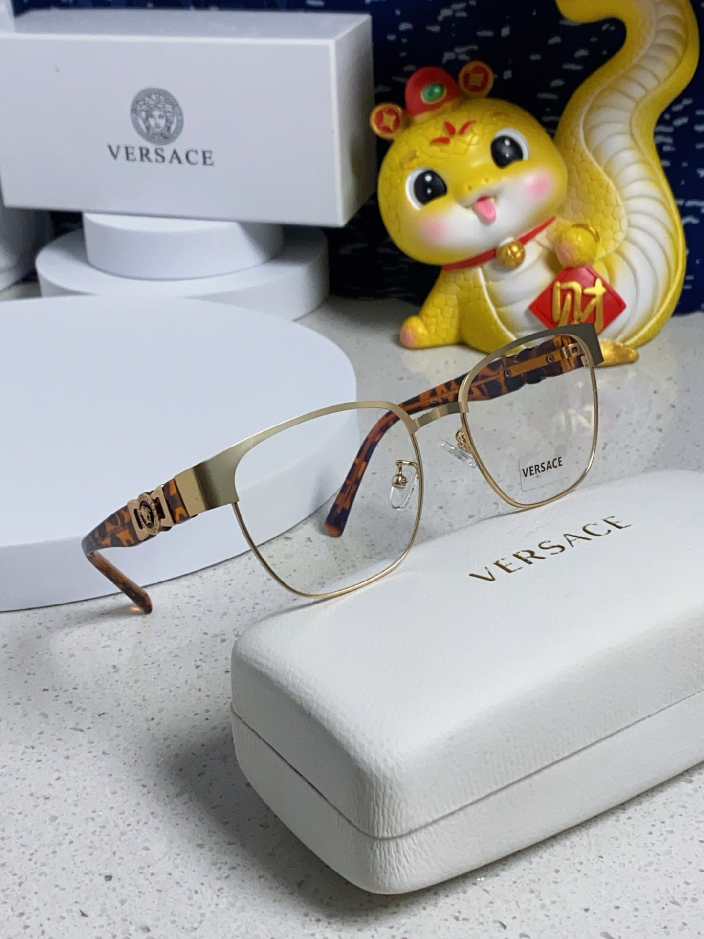 Versace Metal Fashion Silver Lens Sunglasses for Men & Women - 372535 - detail image 9