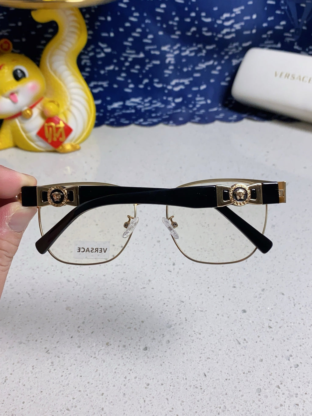 Versace Metal Fashion Silver Lens Sunglasses for Men & Women - 372536 - detail image 5