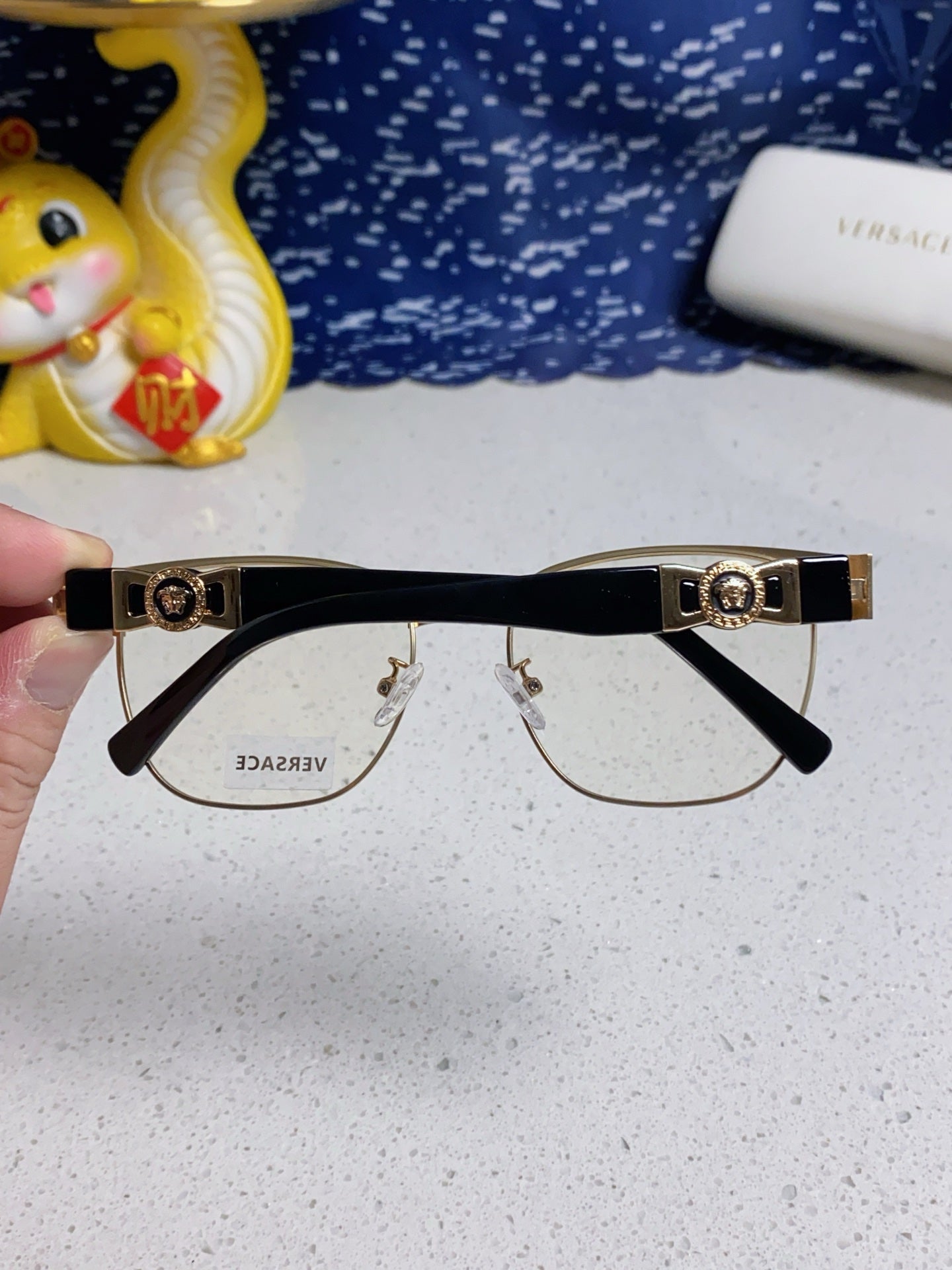 Versace Metal Fashion Silver Lens Sunglasses for Men & Women - 372536 - detail image 5