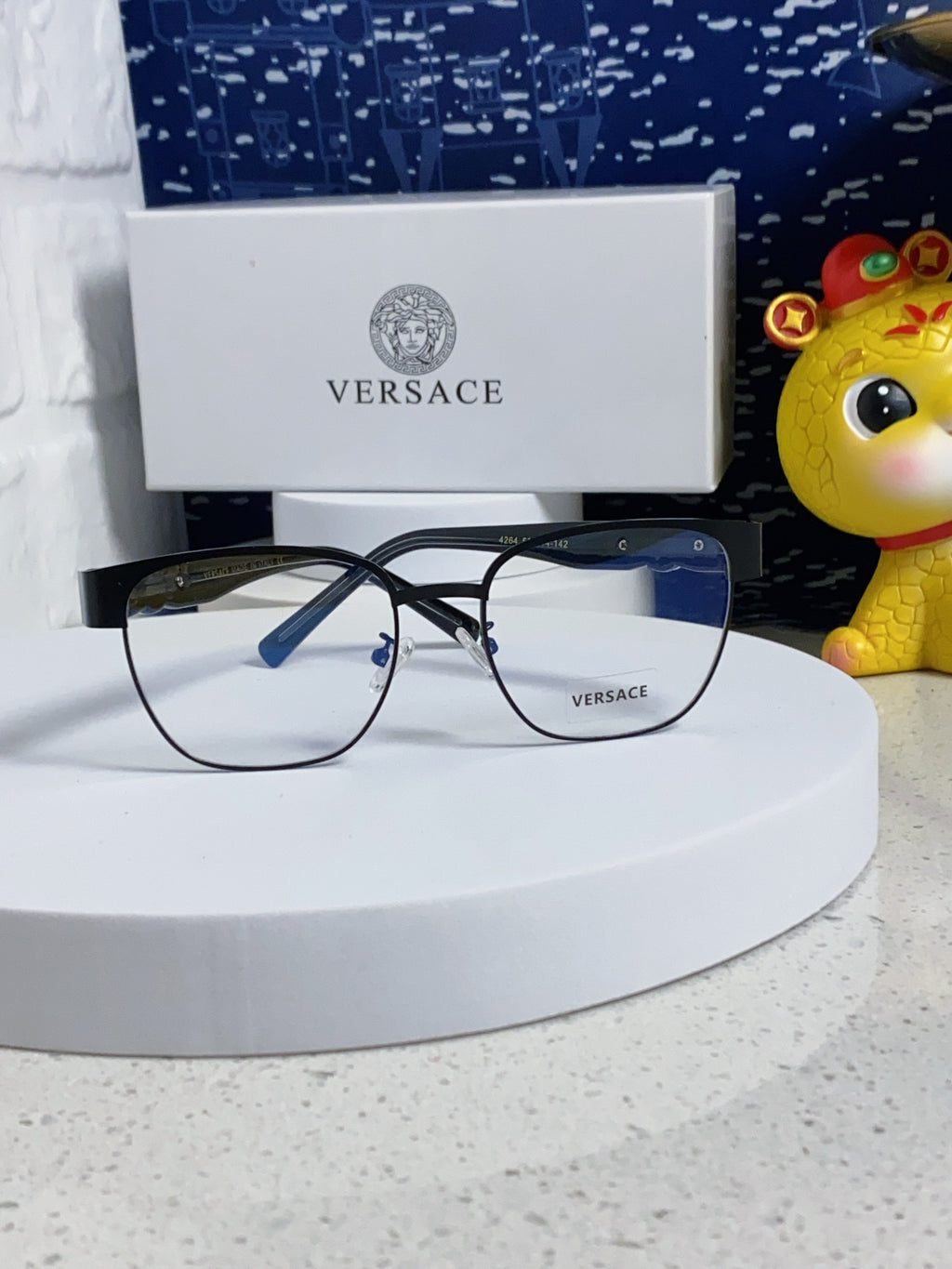 Versace Metal Fashion Silver Lens Sunglasses for Men & Women - detail image 2