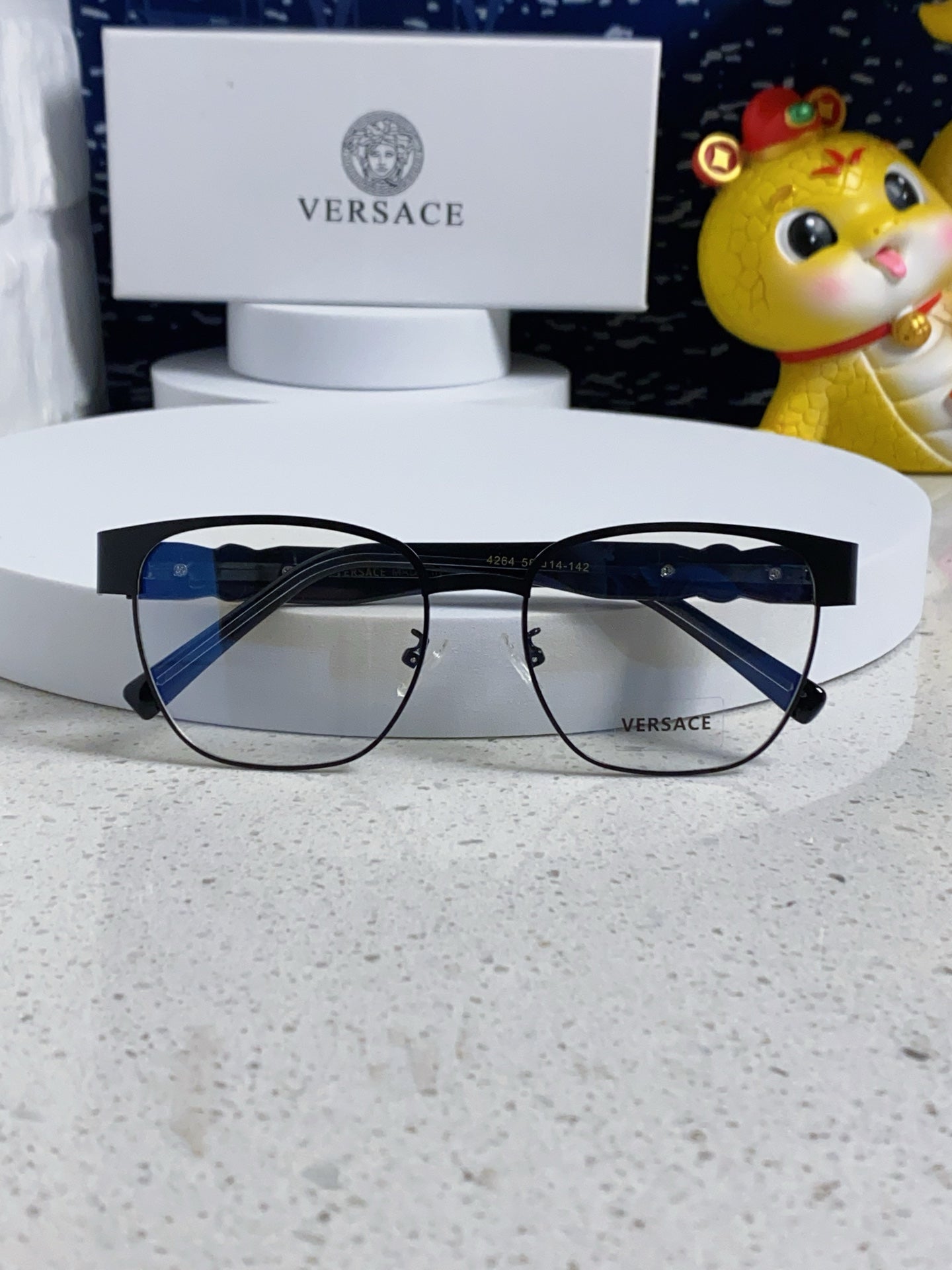 Versace Metal Fashion Silver Lens Sunglasses for Men & Women - detail image 8