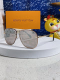 Louis Vuitton Metal Aviator Gray Lens Sunglasses for Men & Women - 381883
