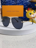 Louis Vuitton Metal Aviator Blue Lens Sunglasses for Men & Women - 381885