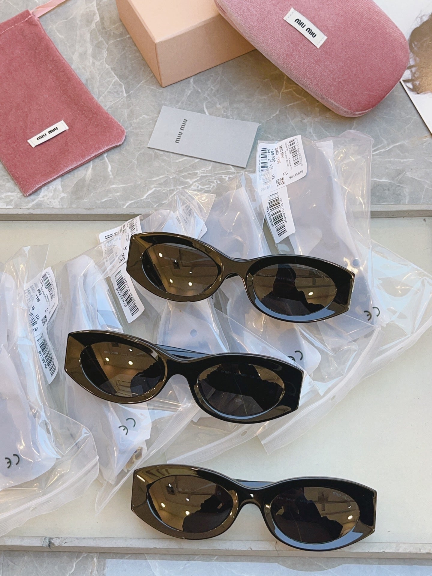 Miu Miu Fashion Red Lens Sunglasses for Men & Women - 382983 - detail image 5