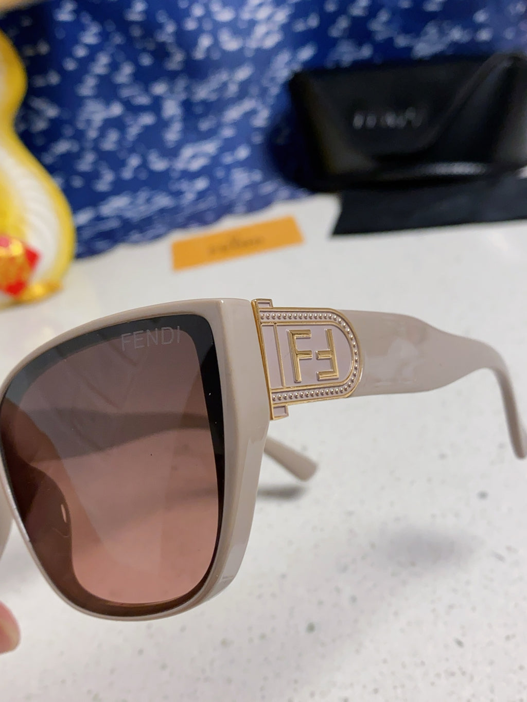Fendi Polarized Cat-Eye Red Lens Sunglasses for Men & Women - 416314 - detail image 7