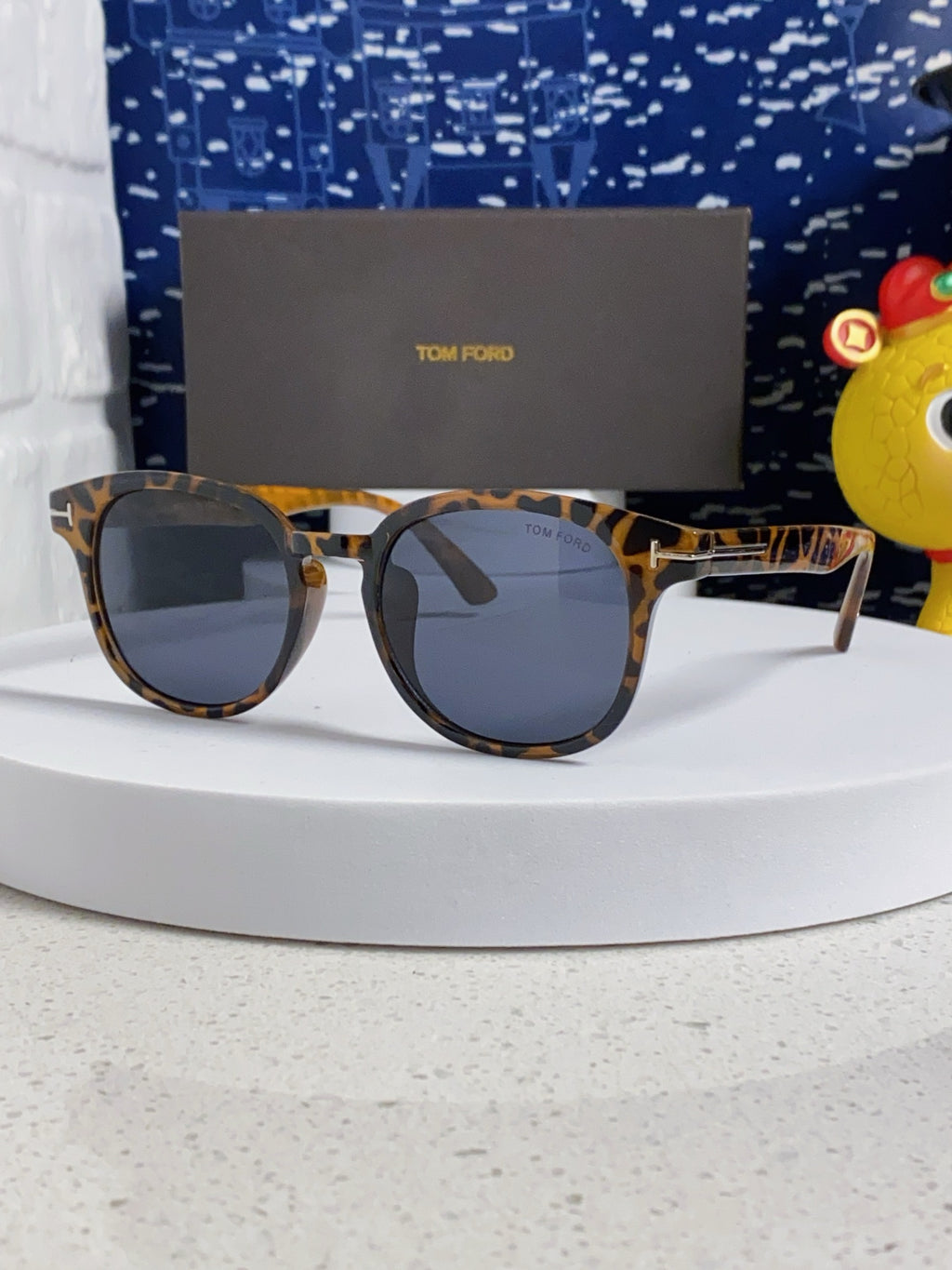 Tom Ford Square Blue Lens Sunglasses for Men & Women - 449951