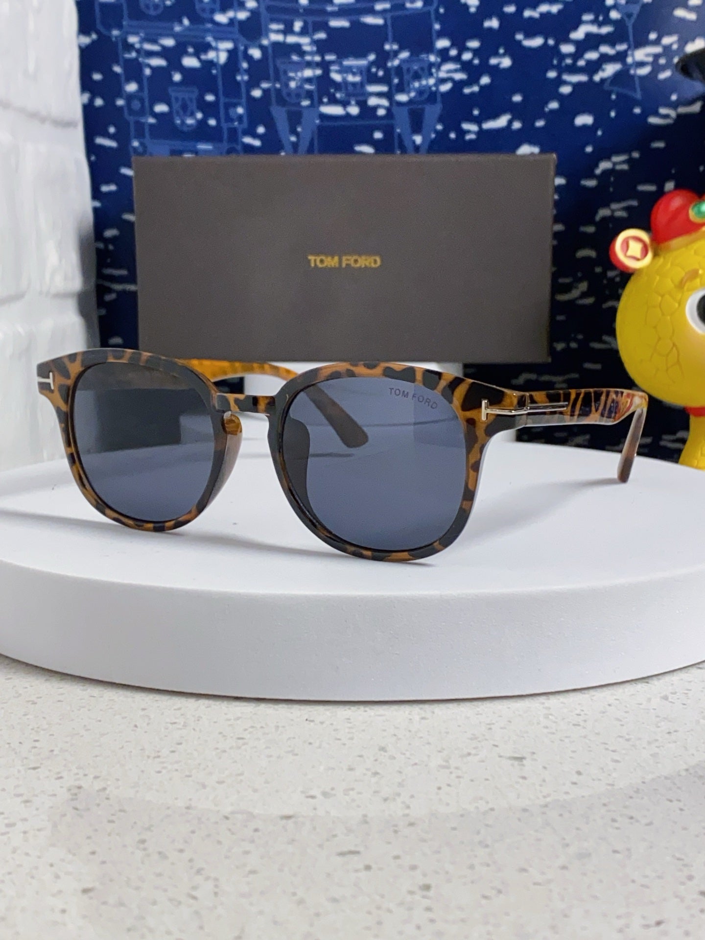 Tom Ford Square Blue Lens Sunglasses for Men & Women - 449951